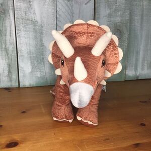 IKEA Dinosaur Plush JATTELIK Triceratops Brown Soft Stuffed Animal 19" L Toy